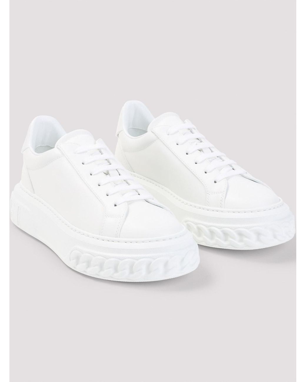 Casadei White Off Road Sneakers