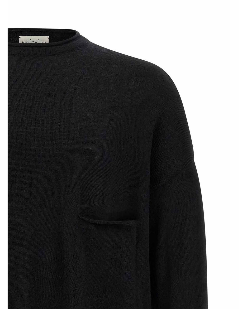 Ma'ry'ya Black Wool Sweater for men