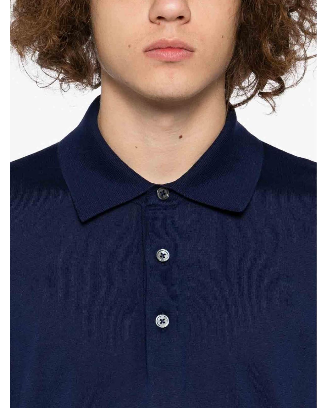 Tom Ford Blue Short-Sleeved Polo Shirt for men