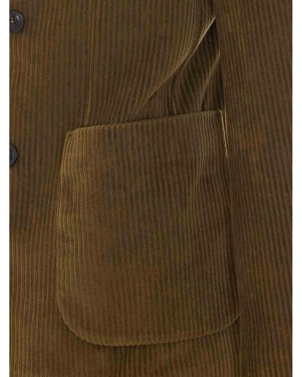 Circolo 1901 Green Velvet Double Breasted Jacket for men