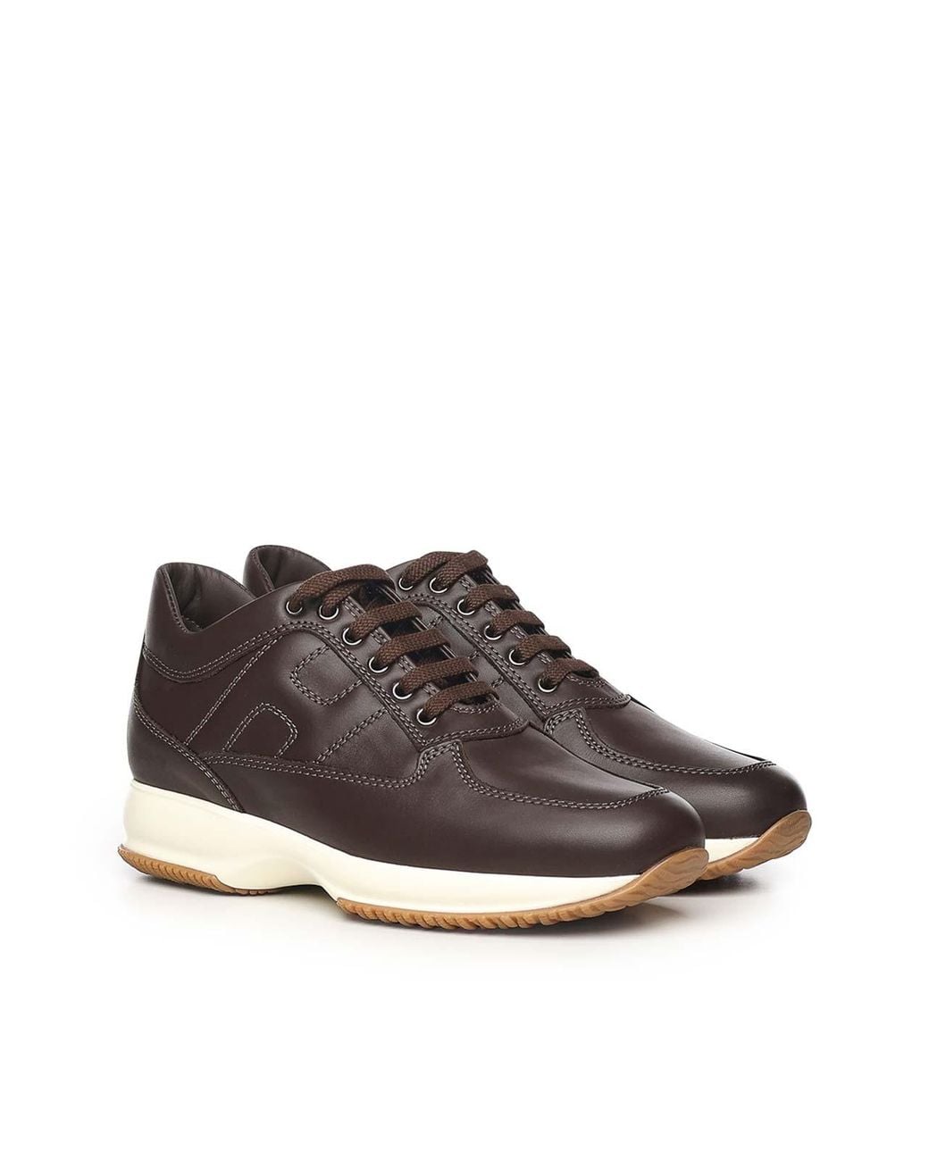Sneakers Interattive di Hogan in Brown da Uomo