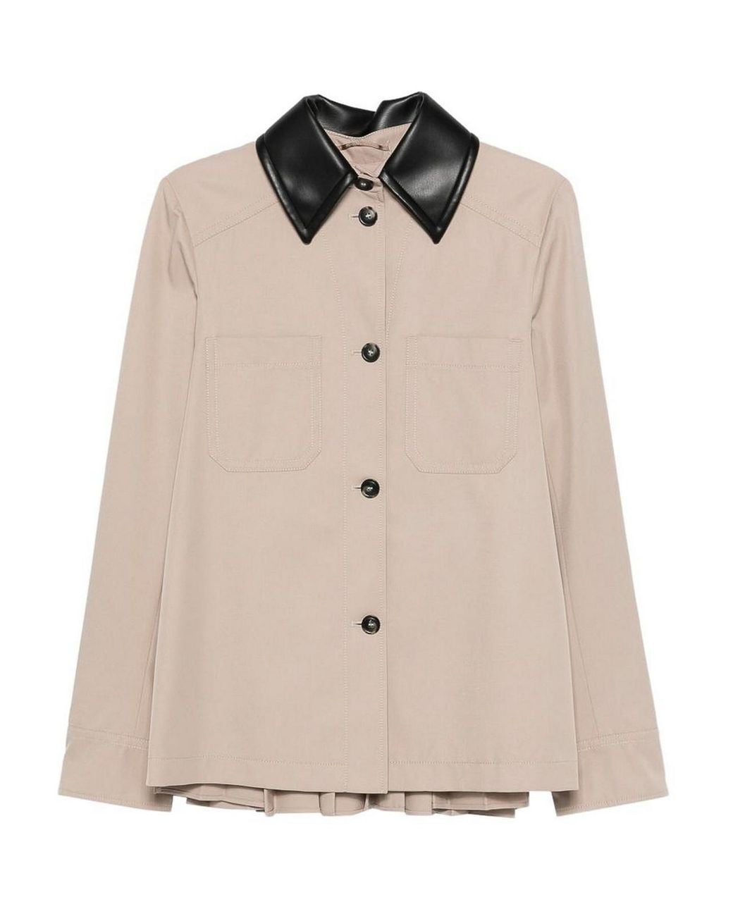 Sportmax Natural Cotton Blend Trench Coat