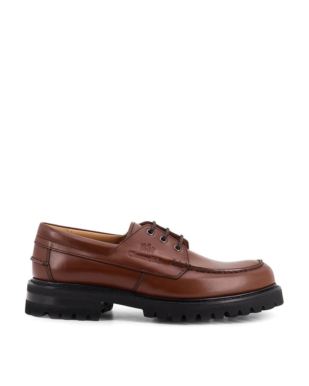 Church's Brown Lented String Shoes for men
