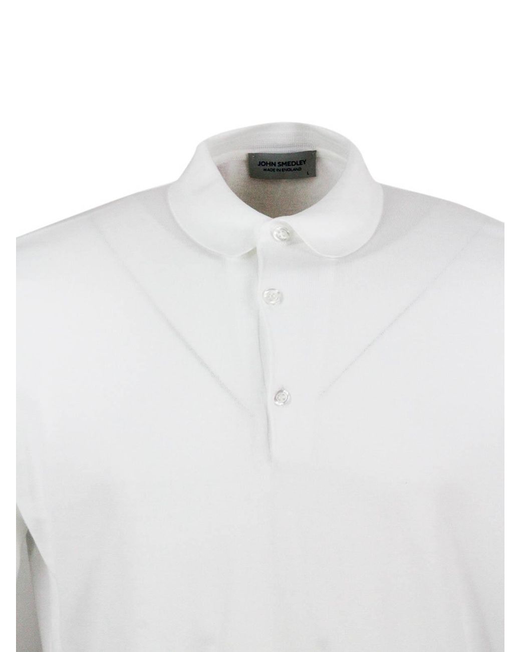 John Smedley White T-Shirt for men