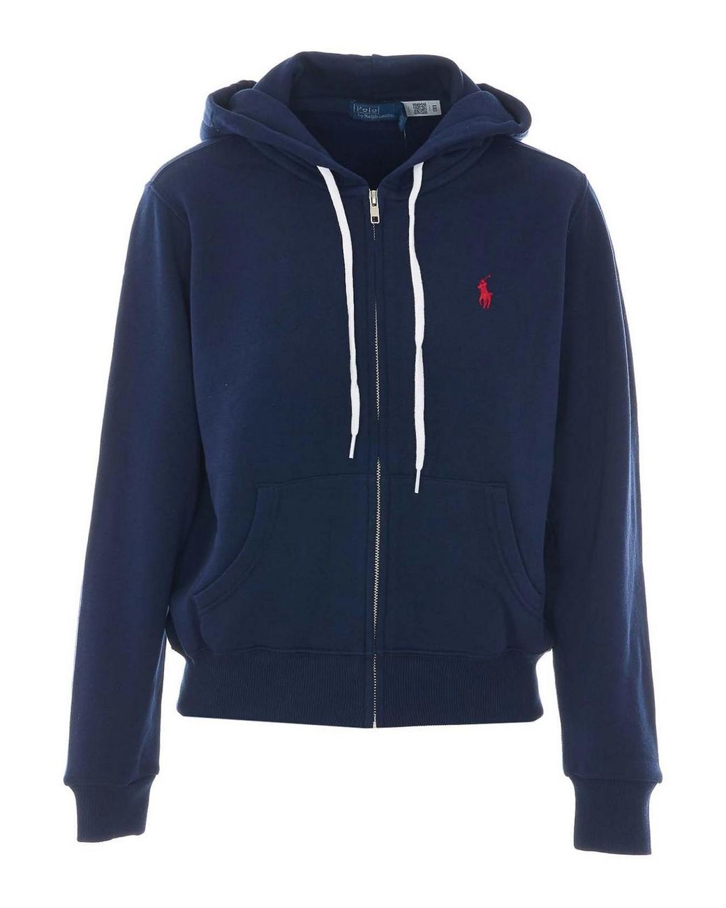 Polo Ralph Lauren Blue Polo Logo Zip Up Hoodie