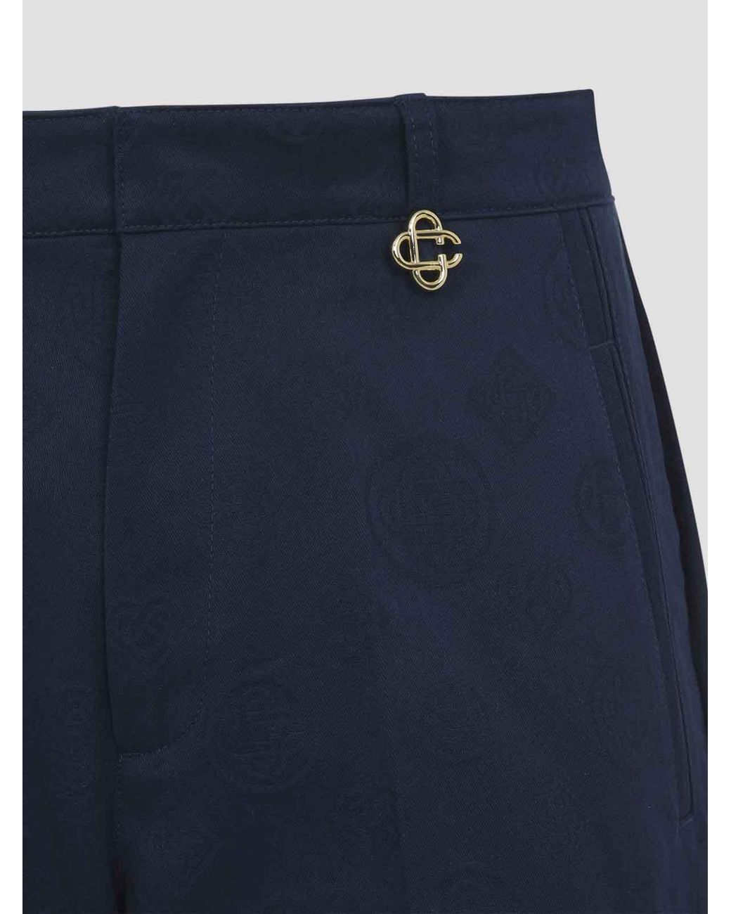Casablanca Blue Monogram Pants for men