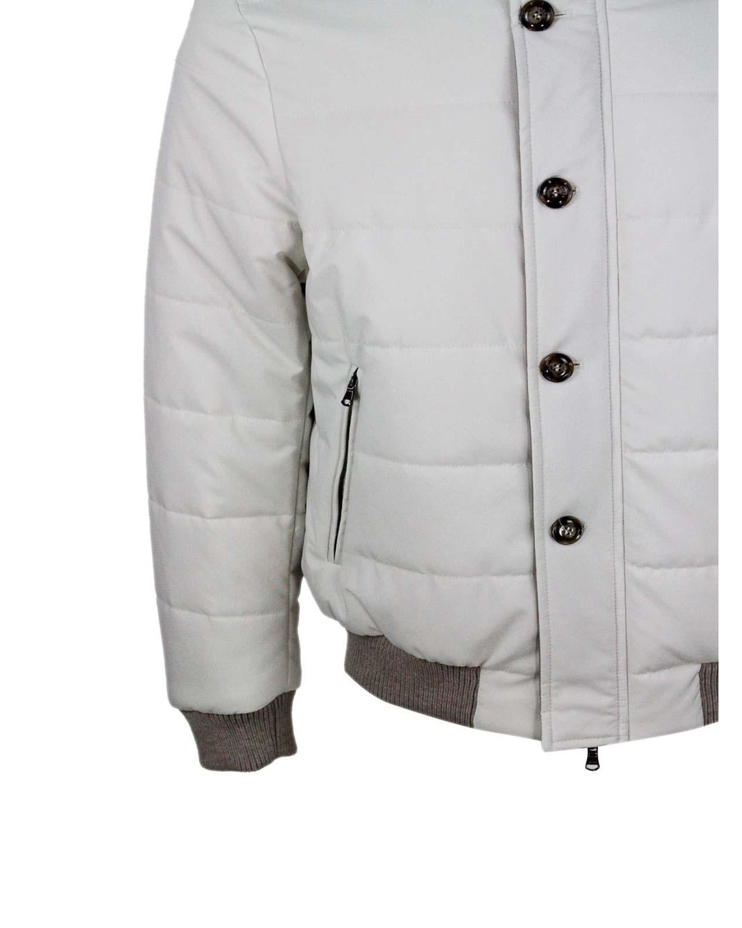 Barba Napoli Gray Down Jacket for men
