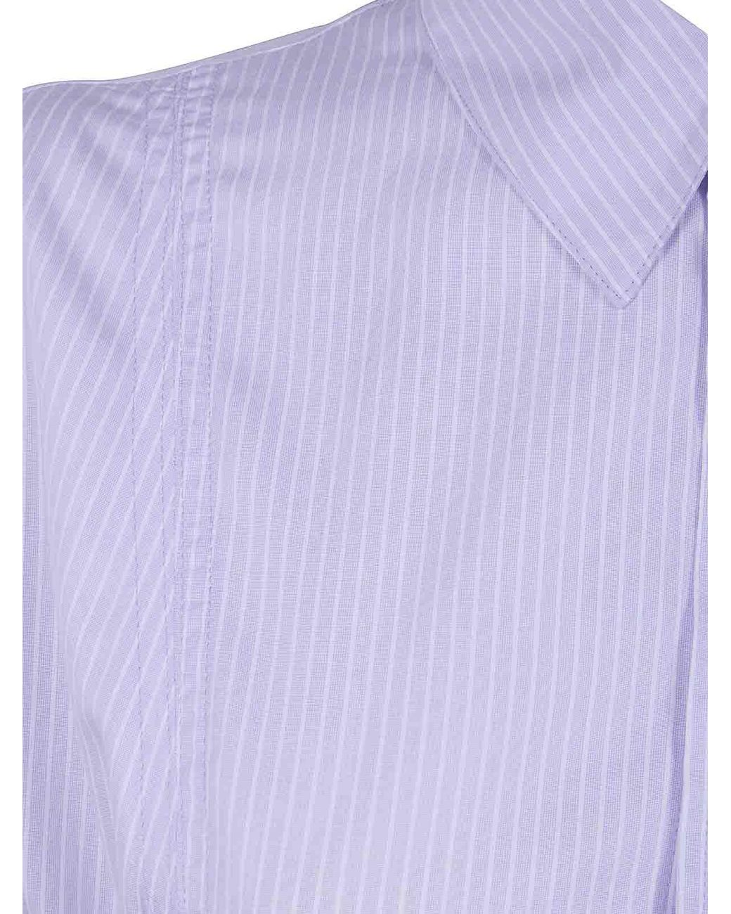 Polo Ralph Lauren Purple Short Sleeves Shirt Midi Dress
