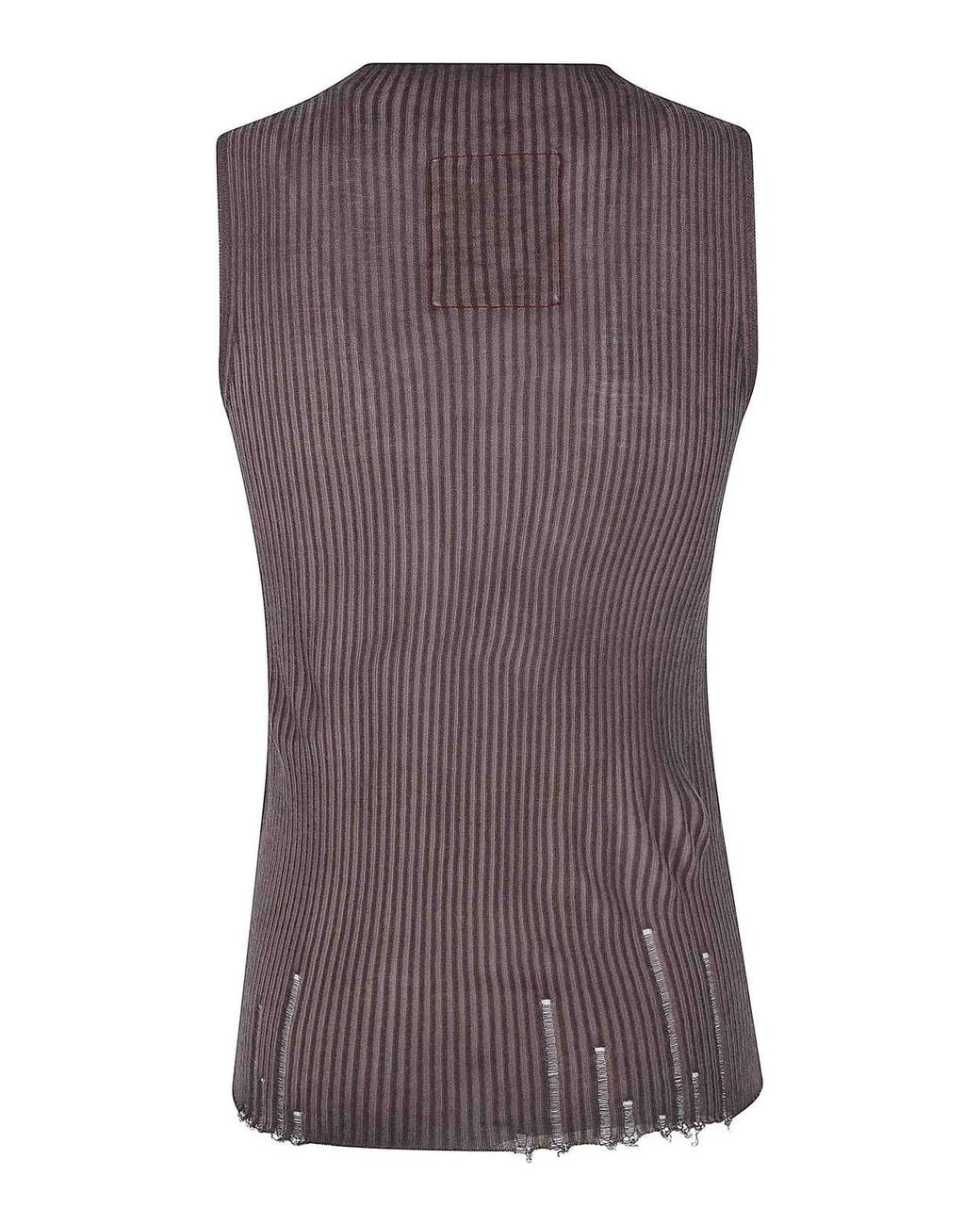 Uma Wang Purple Sleeveless Top
