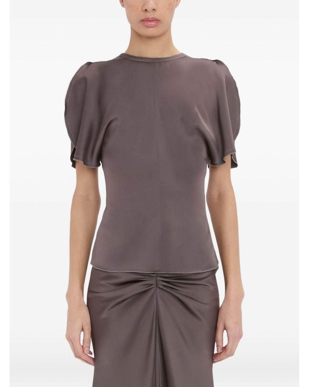 Victoria Beckham Purple Sleeveless Top