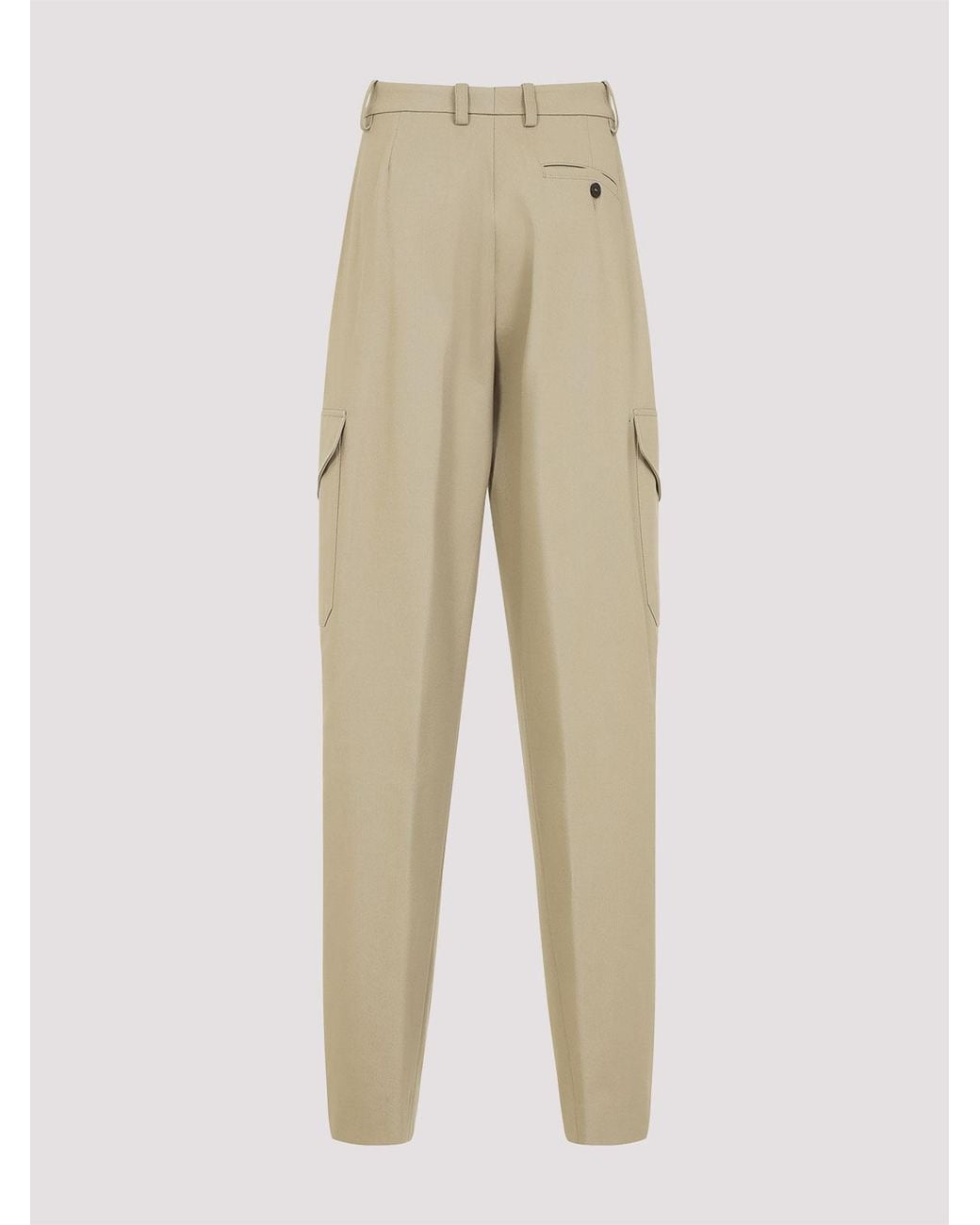 Givenchy Natural Cotton And Wool Pants