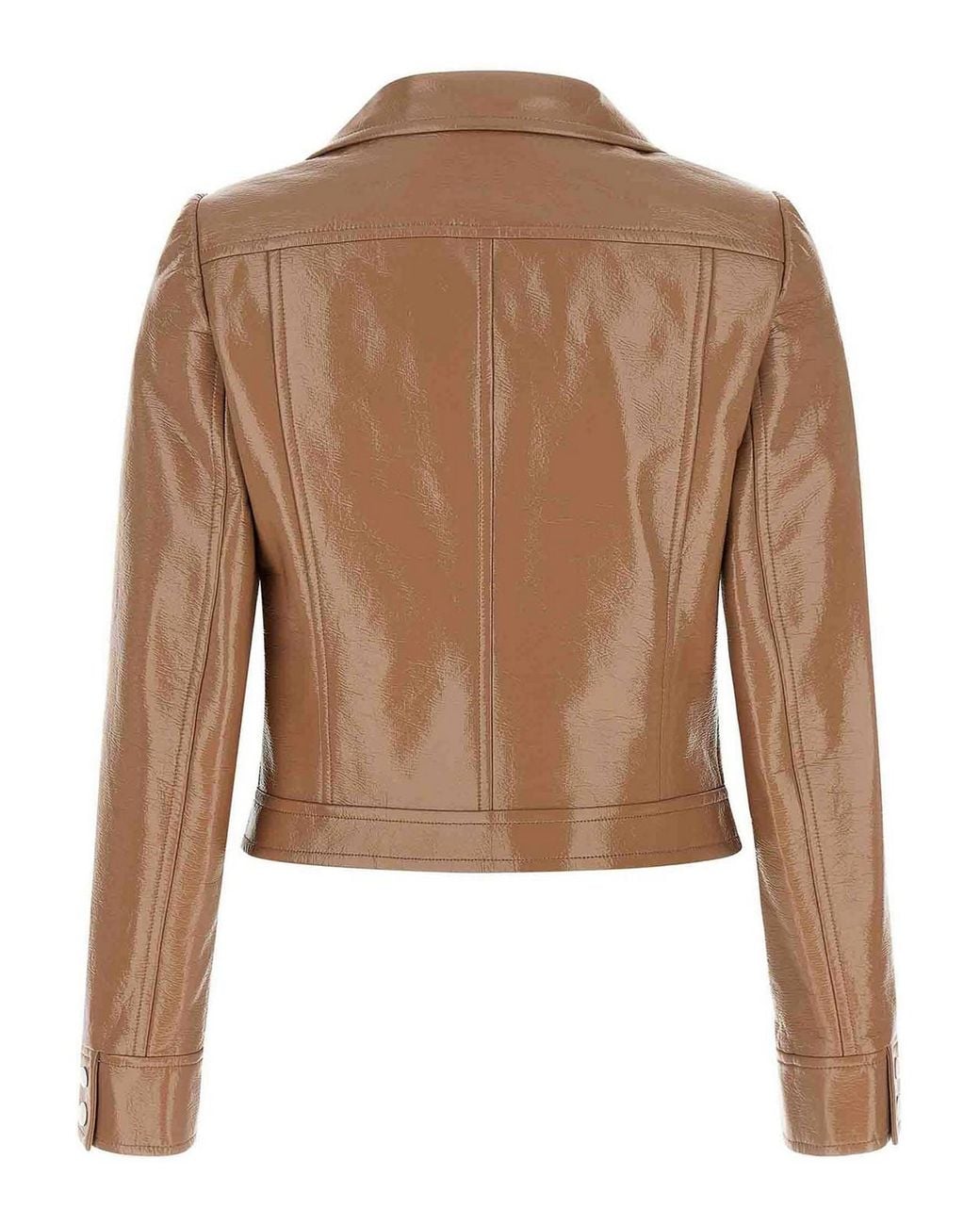 Courreges Brown Reedition Vinyl' Jacket