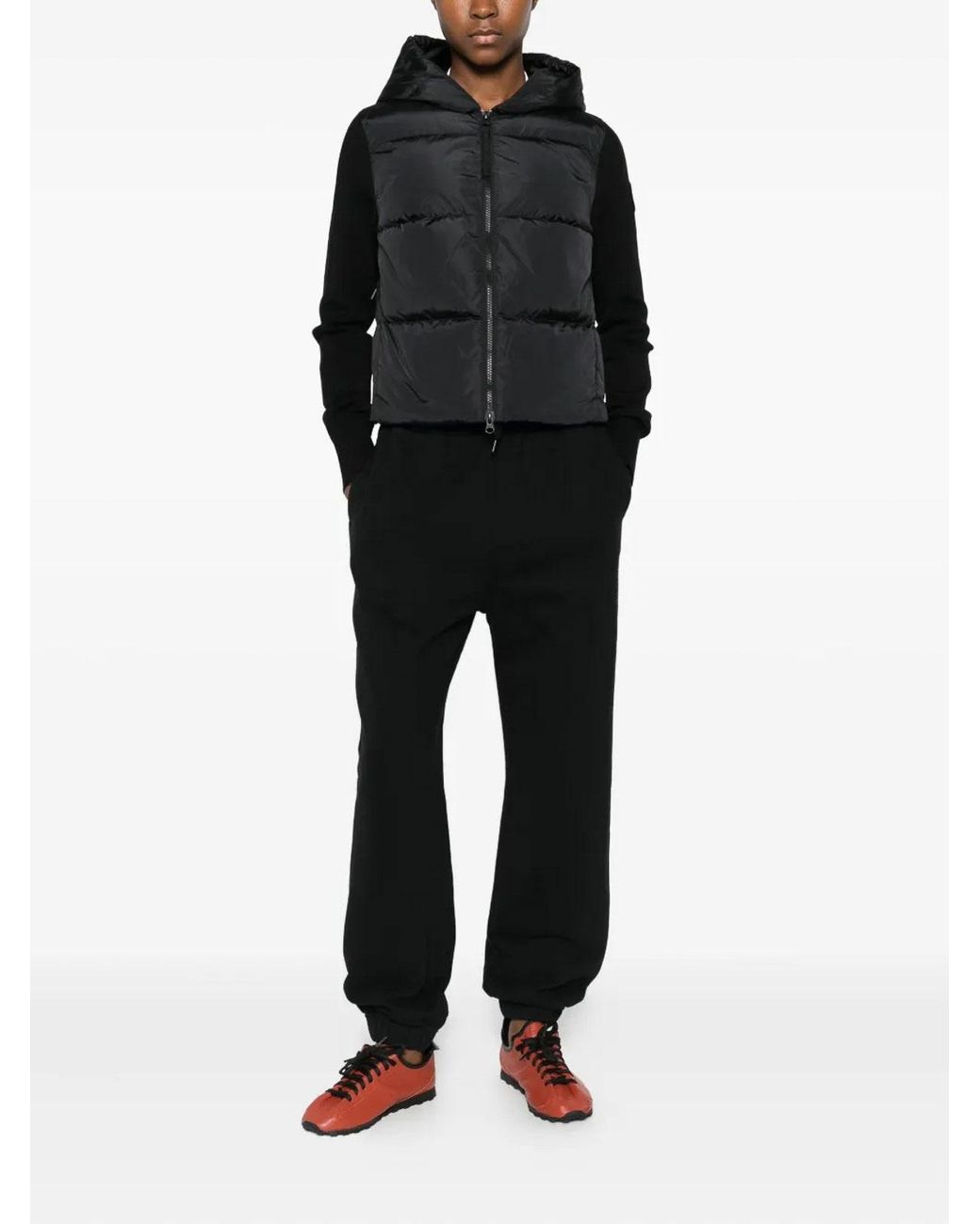 Canada Goose Black Hybridge Wide Quilt Knit Hoody