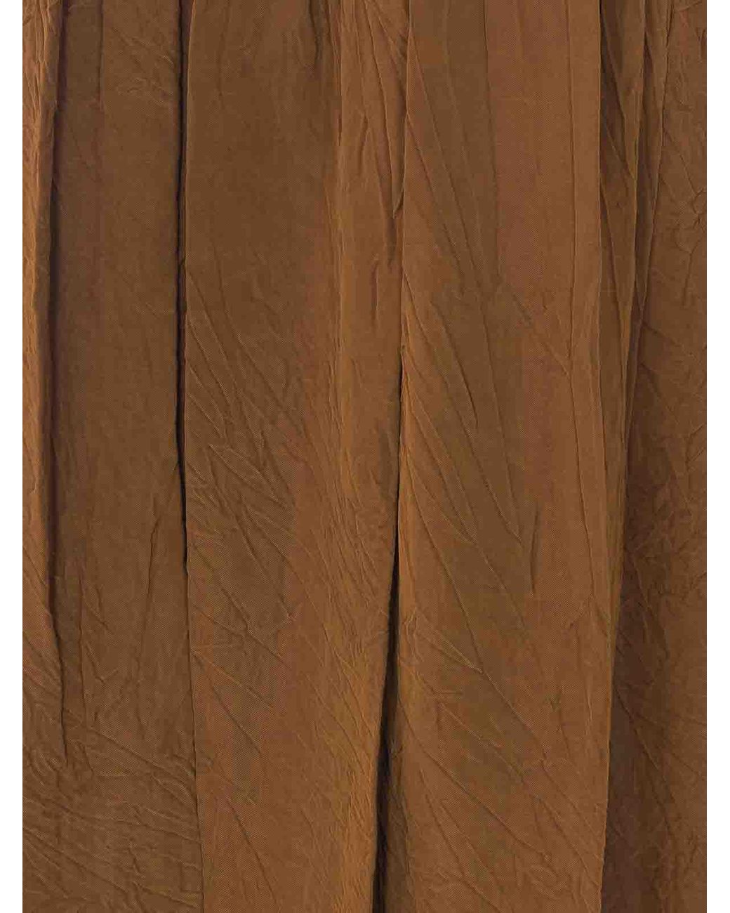 Uma Wang Brown Mustard Gillian Skirt