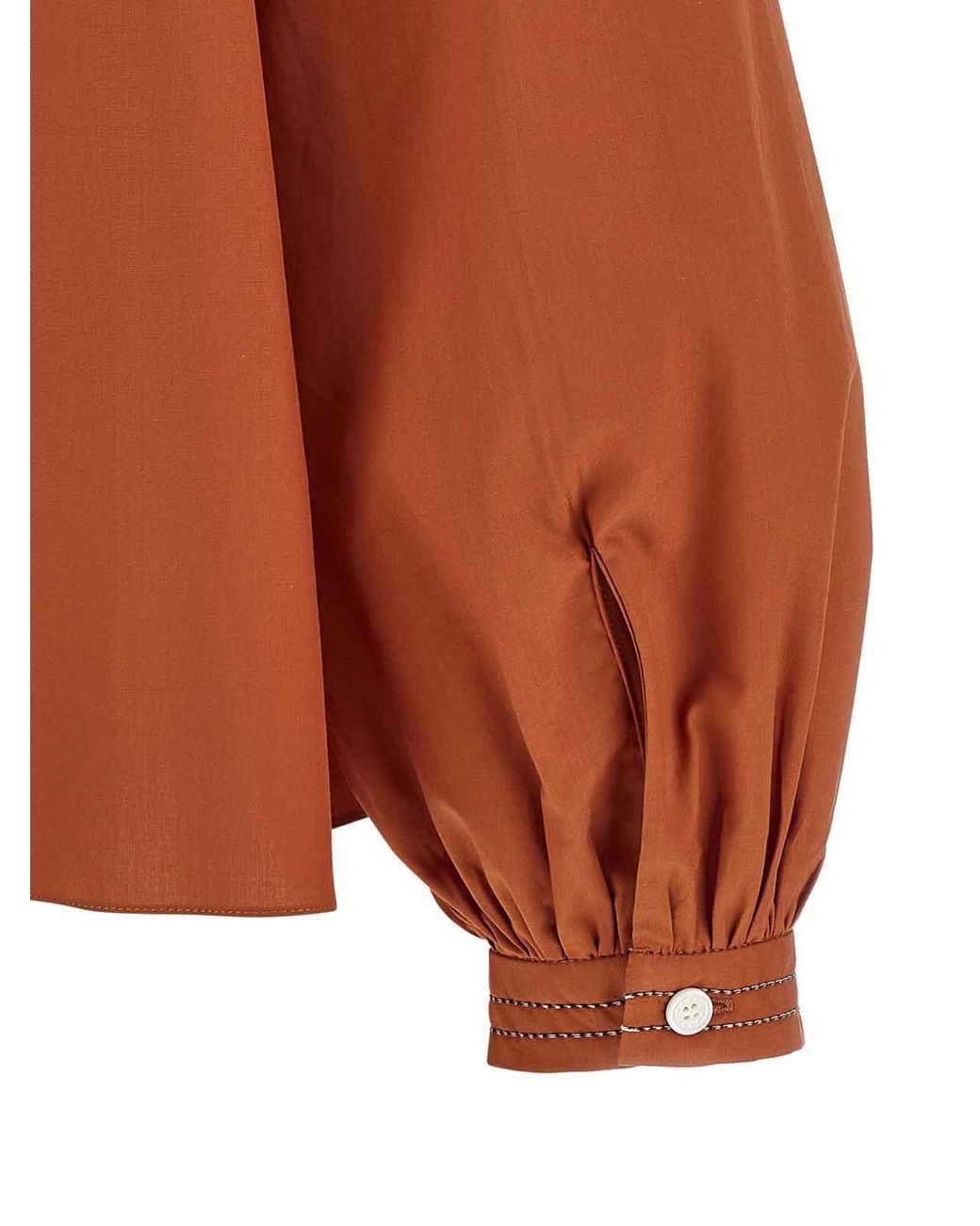 Marni Brown Boat Neck Blouse