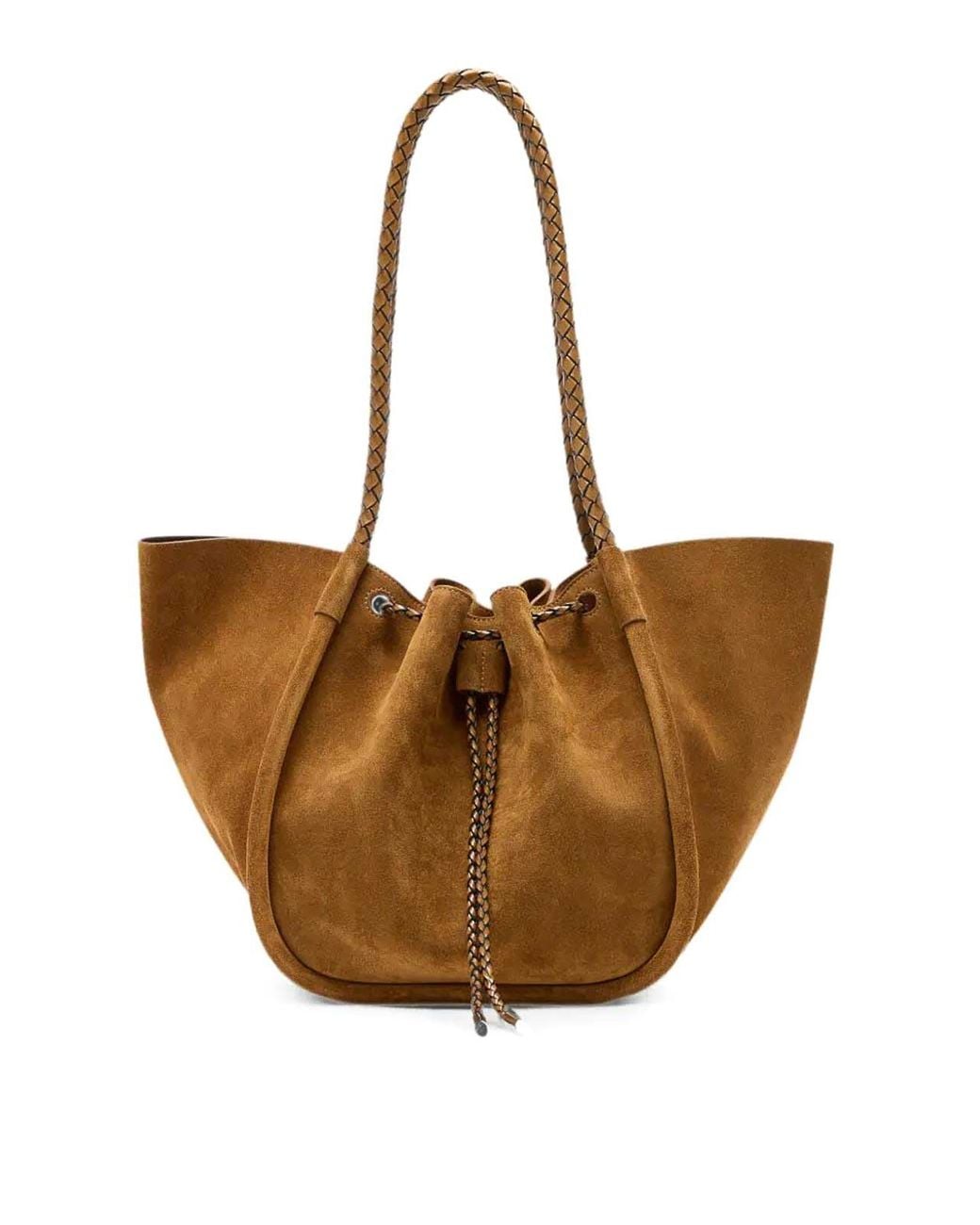 Proenza Schouler Brown Large Ruched Tote