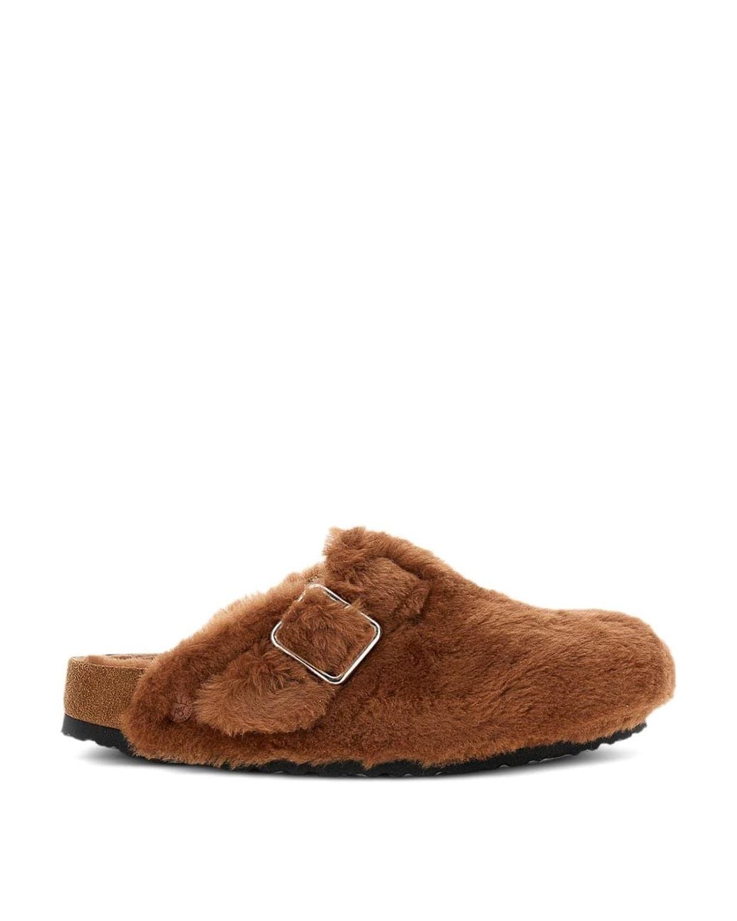 Birkenstock Brown Mules With Ankle Strap