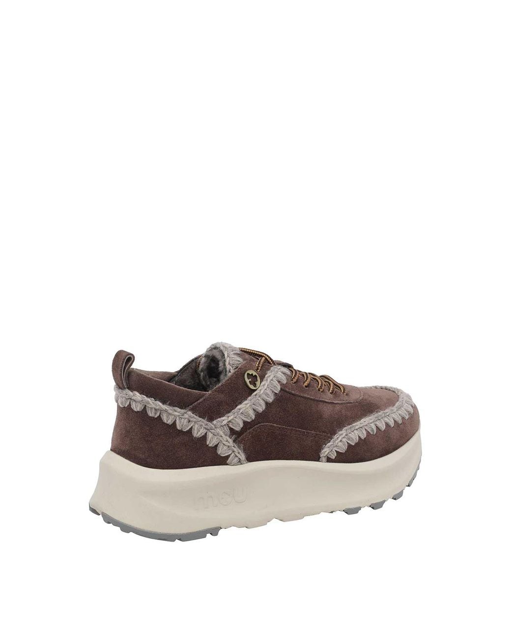 Mou Brown Speed Eskimo Lace Up Sneakers