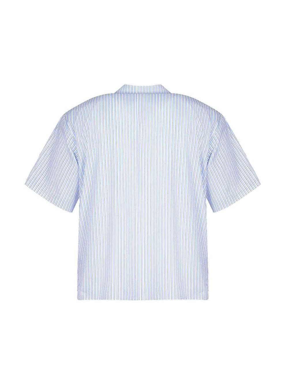 MSGM Blue Msgm Shirt Made Of Cotton for men