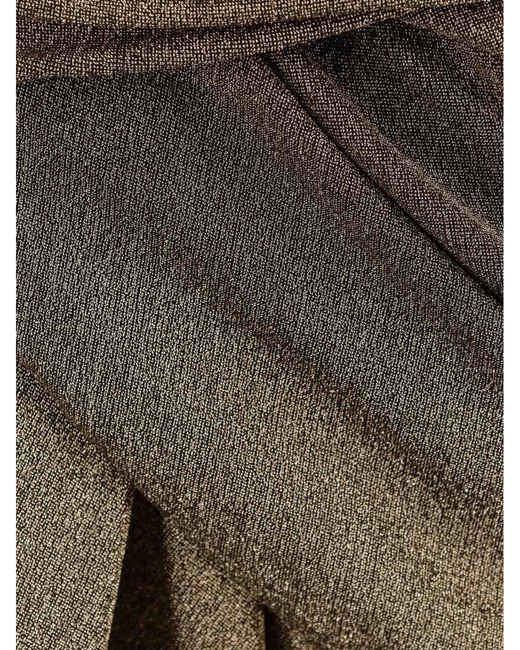 Balenciaga Gray Mini Length Laminated Dress