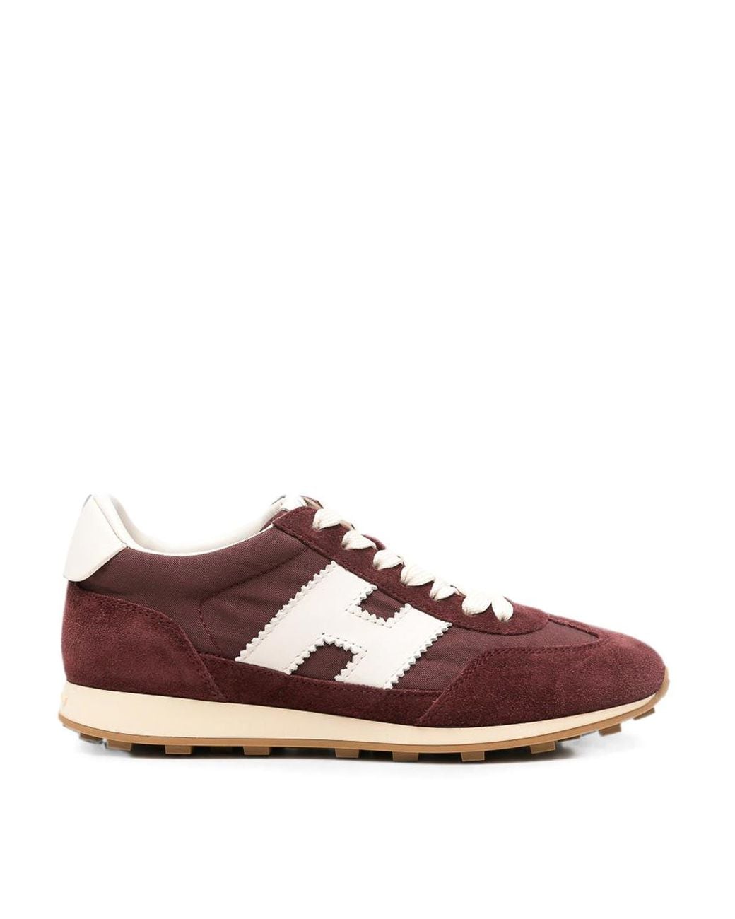 Hogan Brown H727 Leather Sneakers