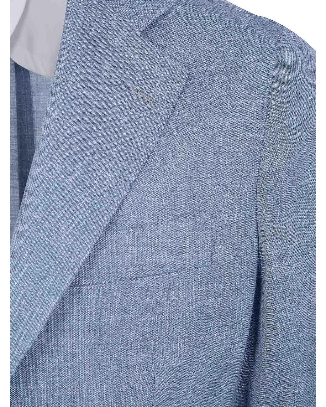Barba Napoli Blue Bactive Mono Jacket for men