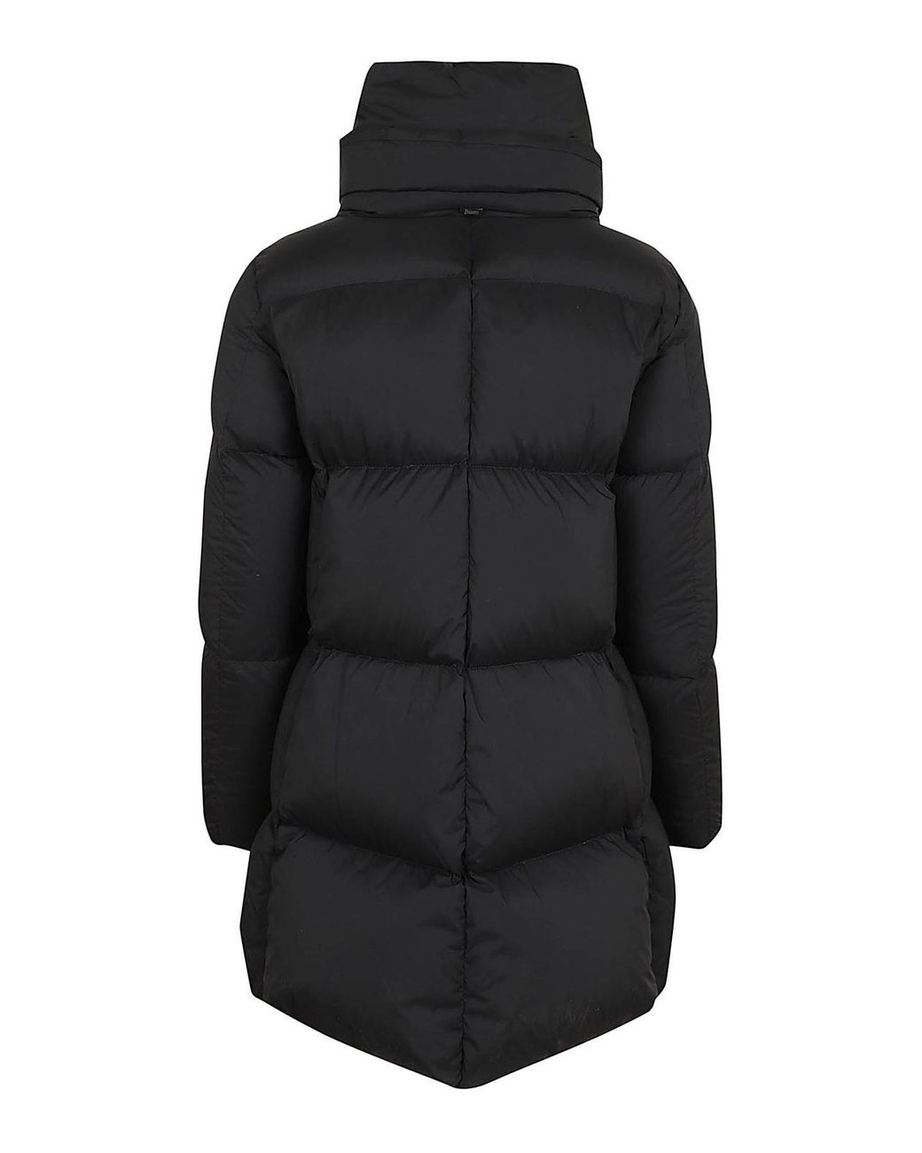 Herno Black Long Padded Quilted Down Jacket