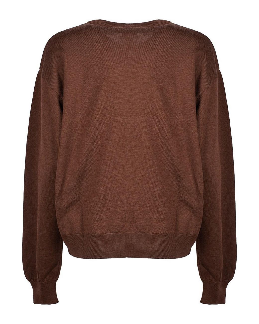 Moschino Brown Clock Jumper