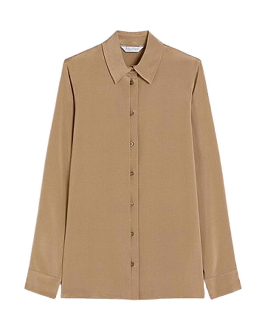 Max Mara Natural Stretch Silk Cady Shirt