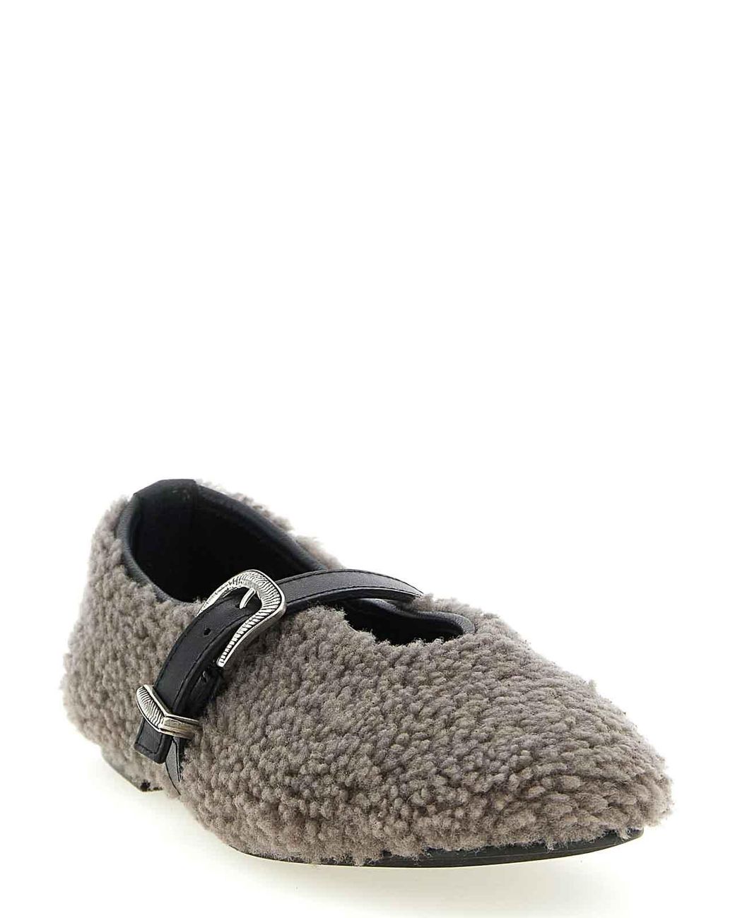 KATE CATE Gray Jude Ballet Flats