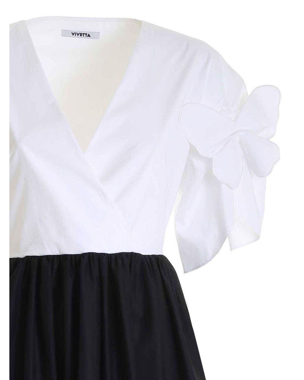 Vivetta White Butterfly Patch Dress