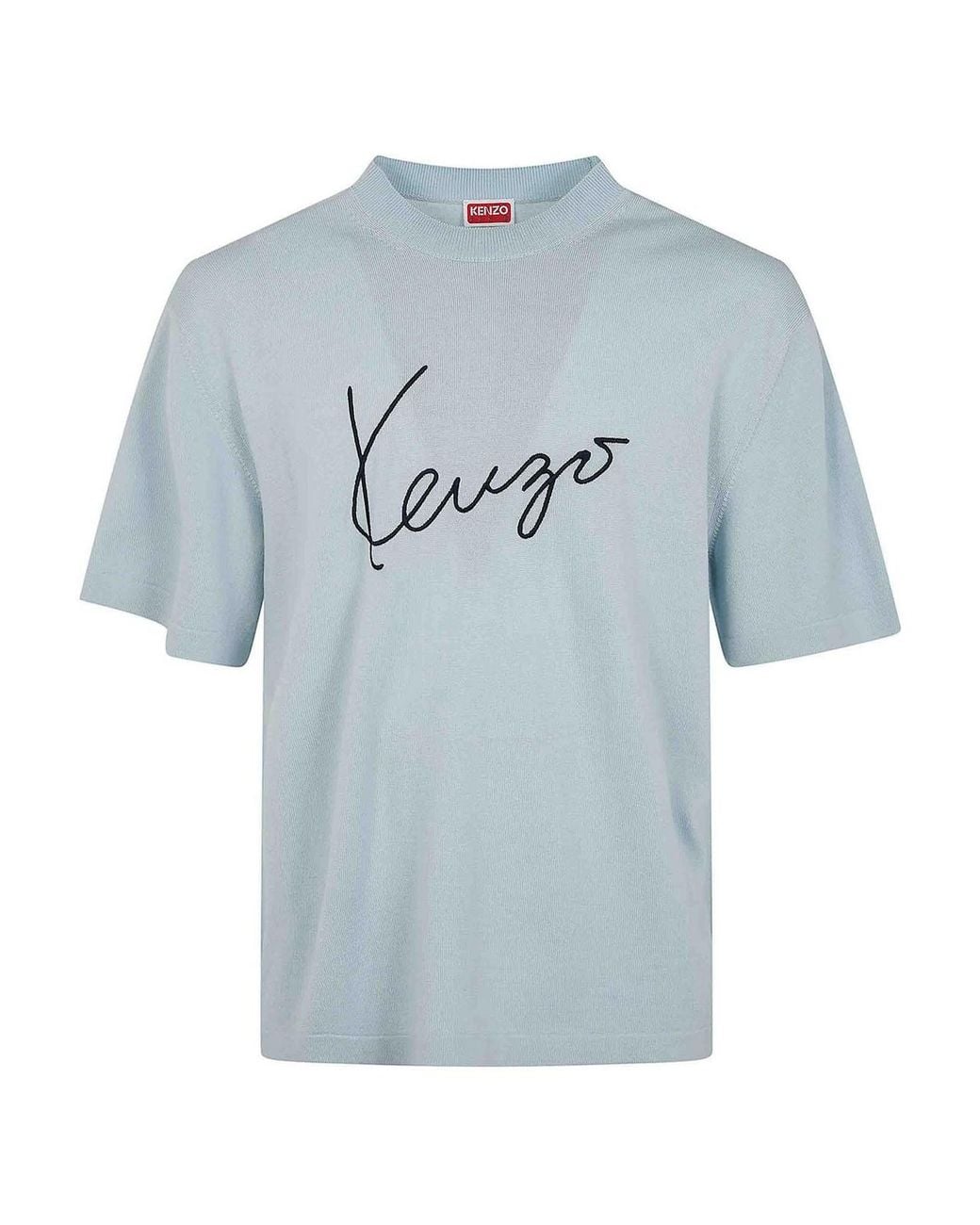KENZO Blue Signature T-Shirt for men