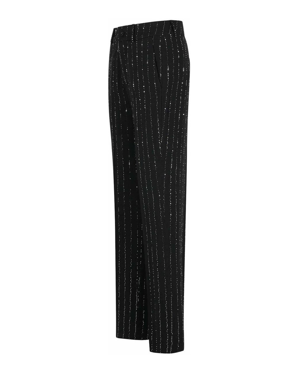Philipp Plein Black Lady Fit Sequined Pants