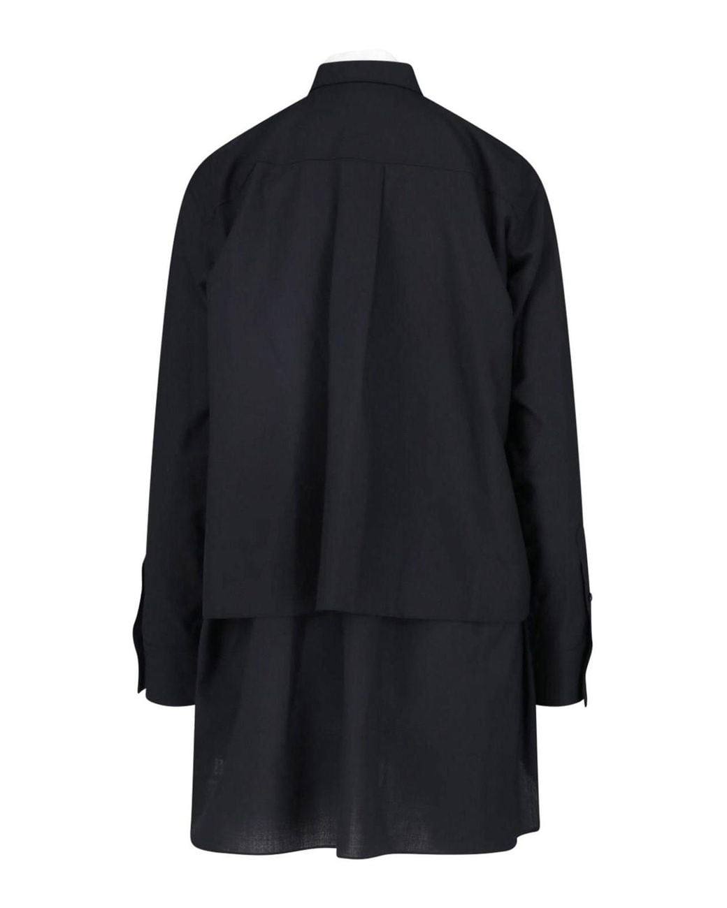 Sacai Blue Mini Chemisier Dress