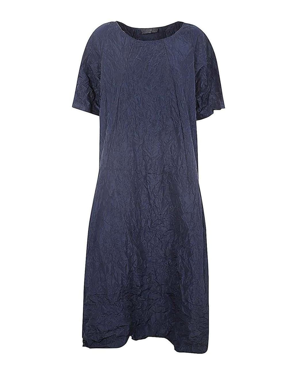 Maria Calderara Blue Oversized Long Dress