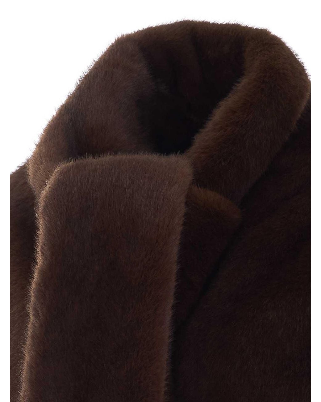 VALENTINI 1972 Brown Faux Fur Jacket