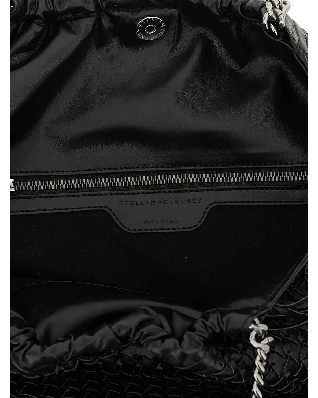 Stella McCartney Black Falabella Medium Shoulder Bag