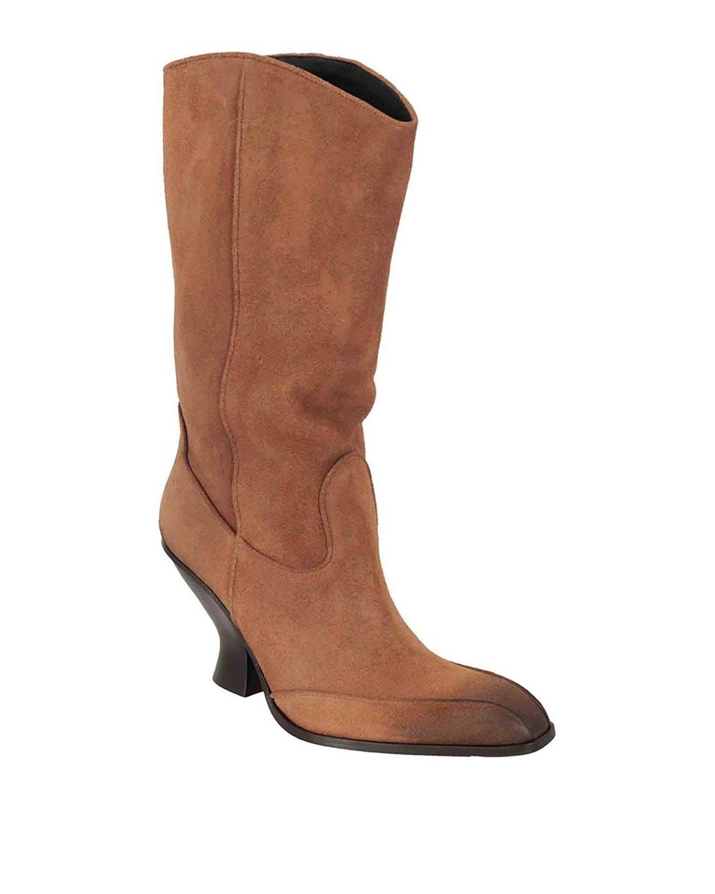 DIESEL Brown Suede Knee-High Boots