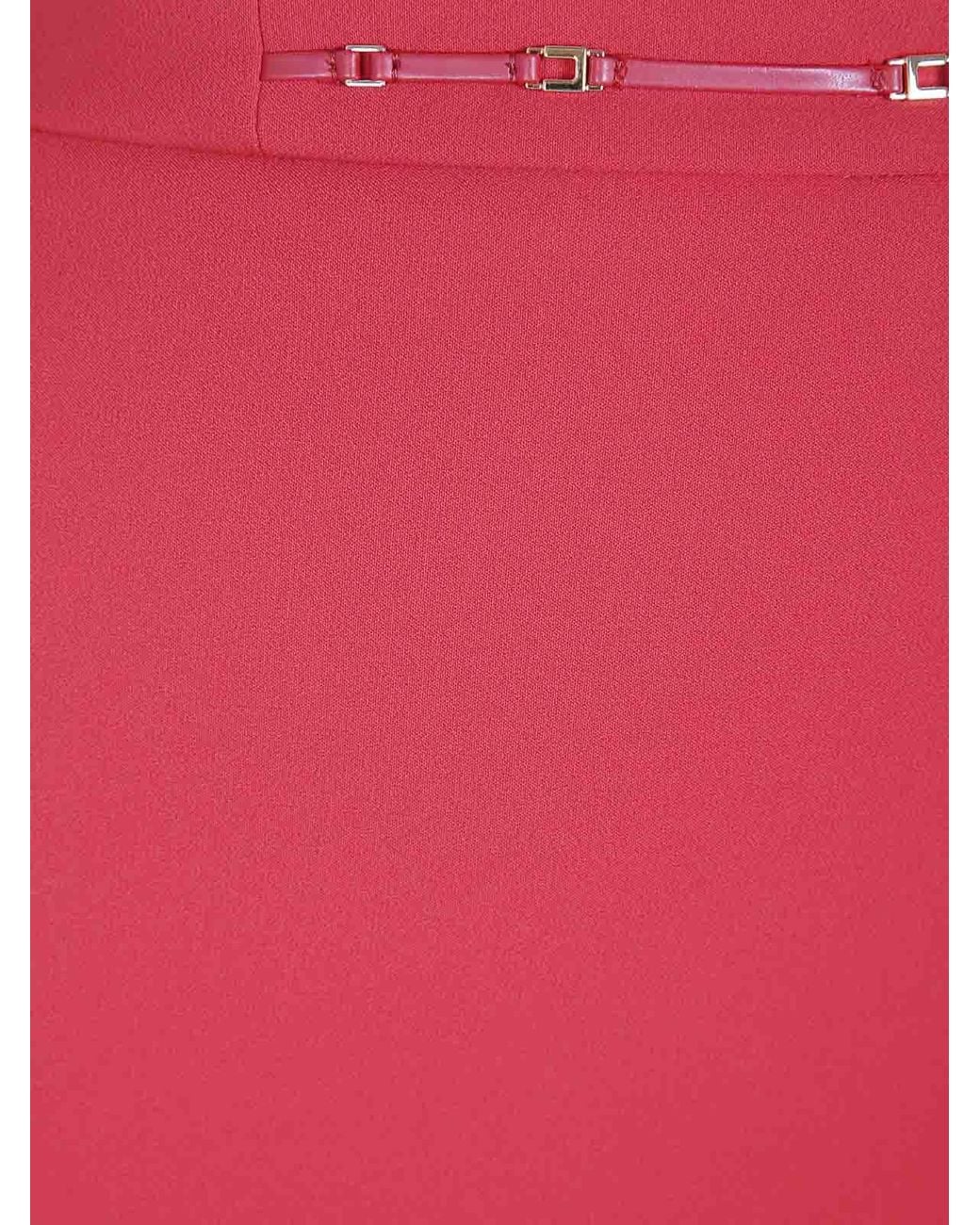 Elisabetta Franchi Pink Midi Skirt