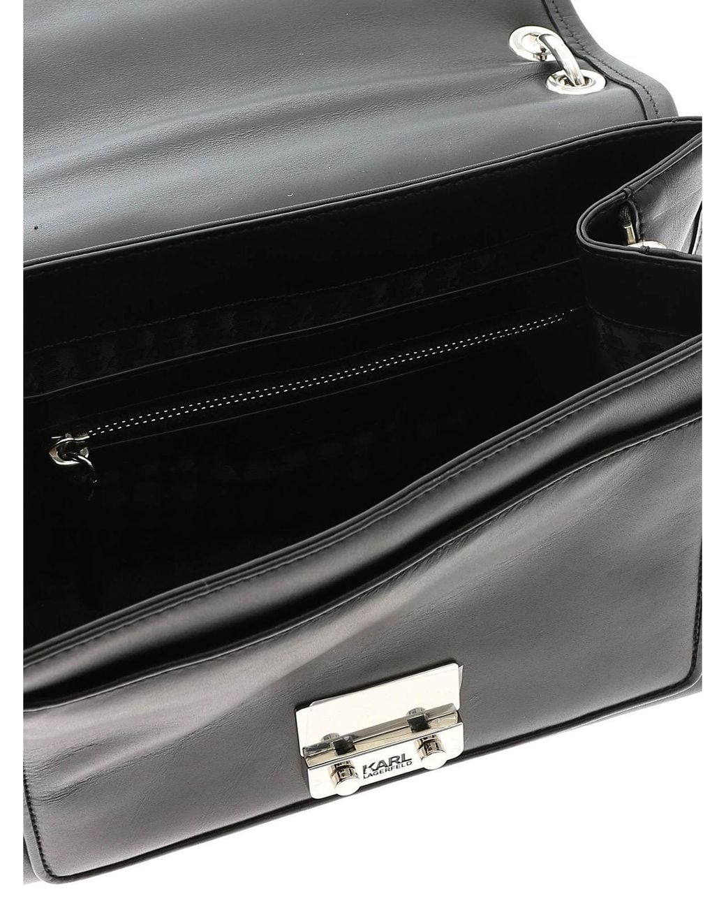Karl Lagerfeld Black K Kuilted Studs