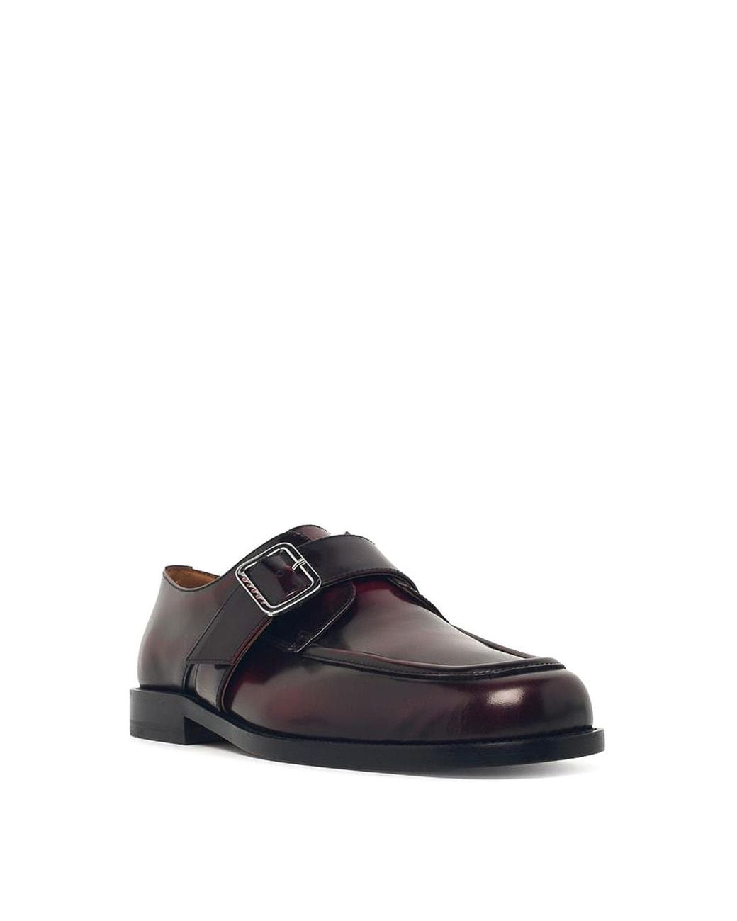 Marni Black Burgundy Leather Loafers for men