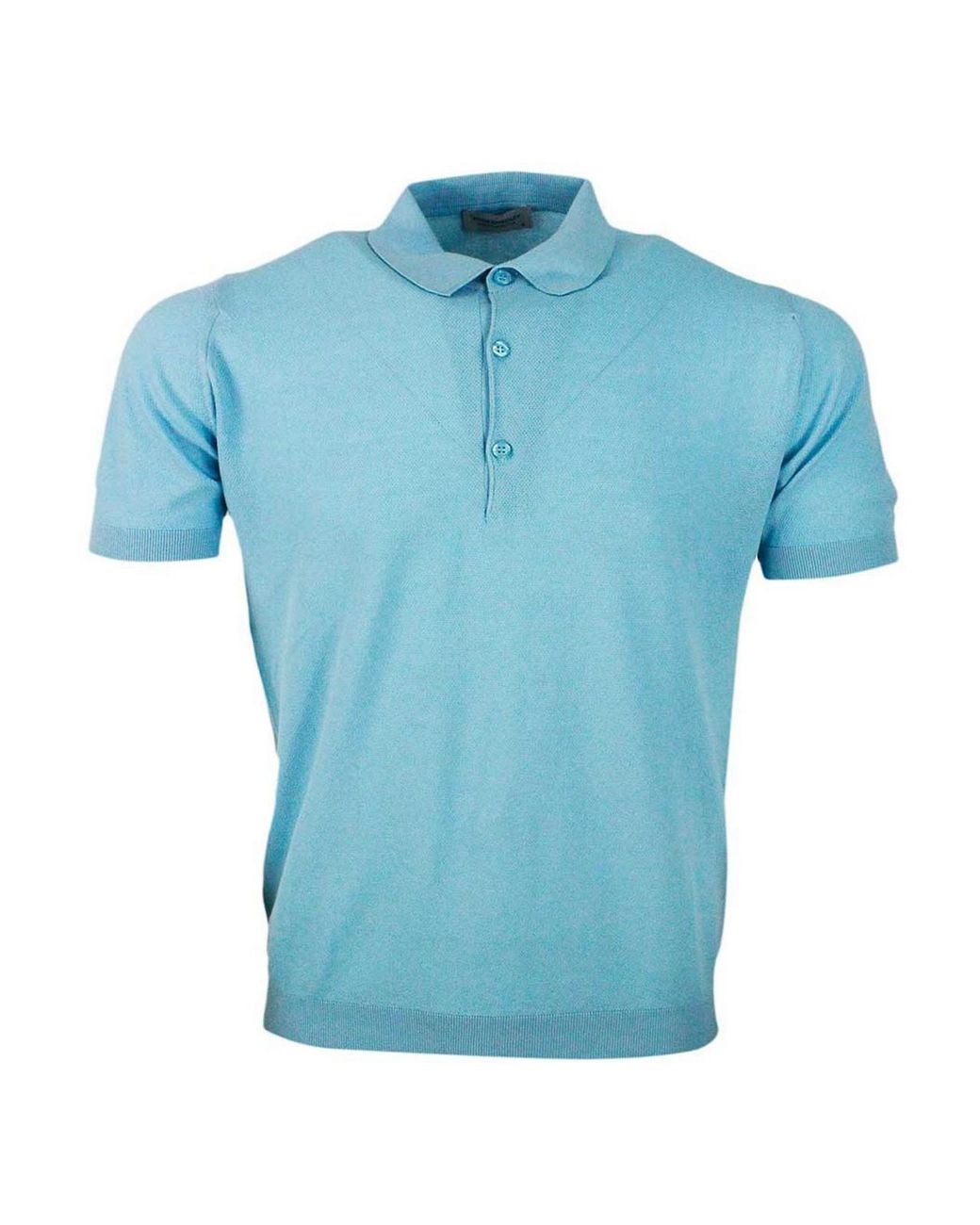 John Smedley Blue T-Shirt for men
