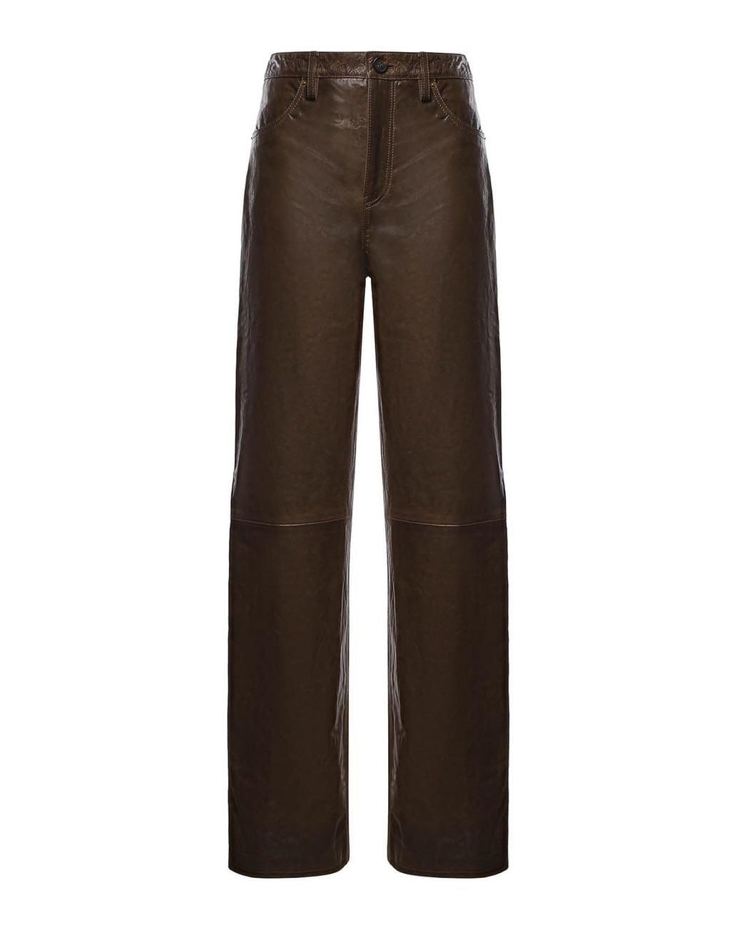 Golden Goose Deluxe Brand Brown Melany Leather Pants