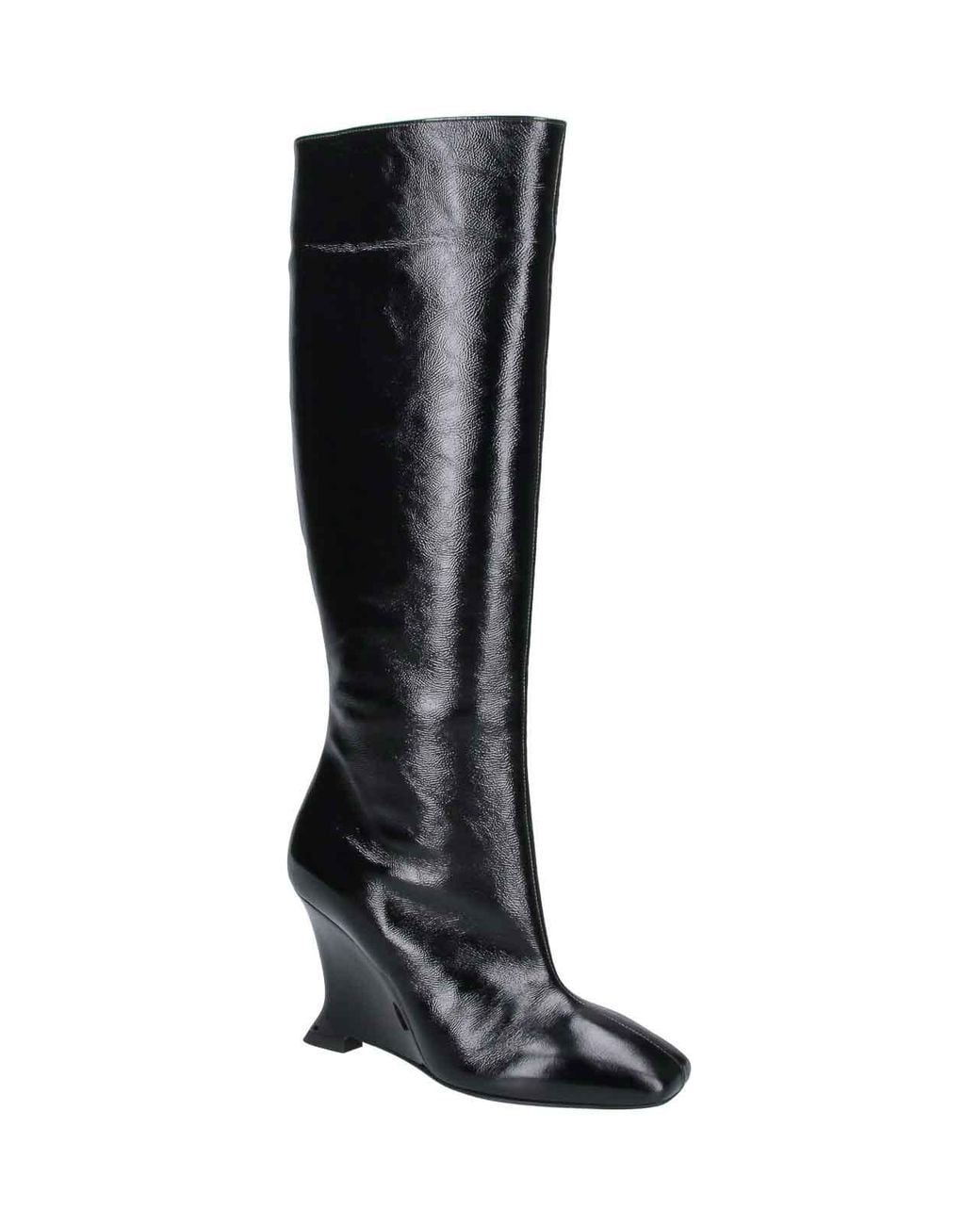 Balmain Black Leather Boots