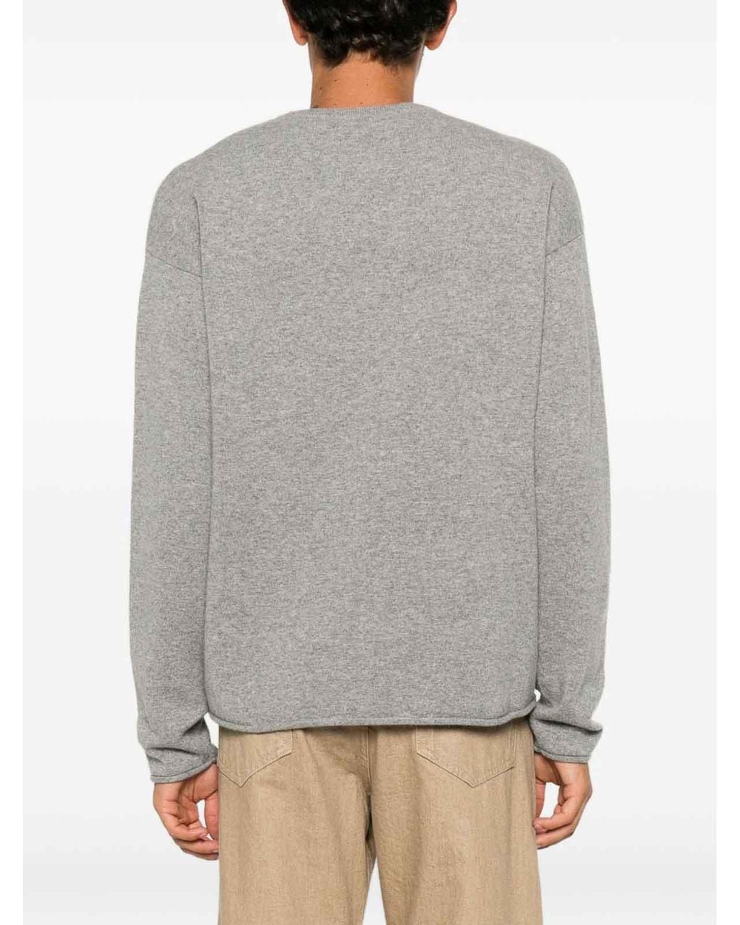 Extreme Cashmere Gray Cashmere Crewneck Sweater