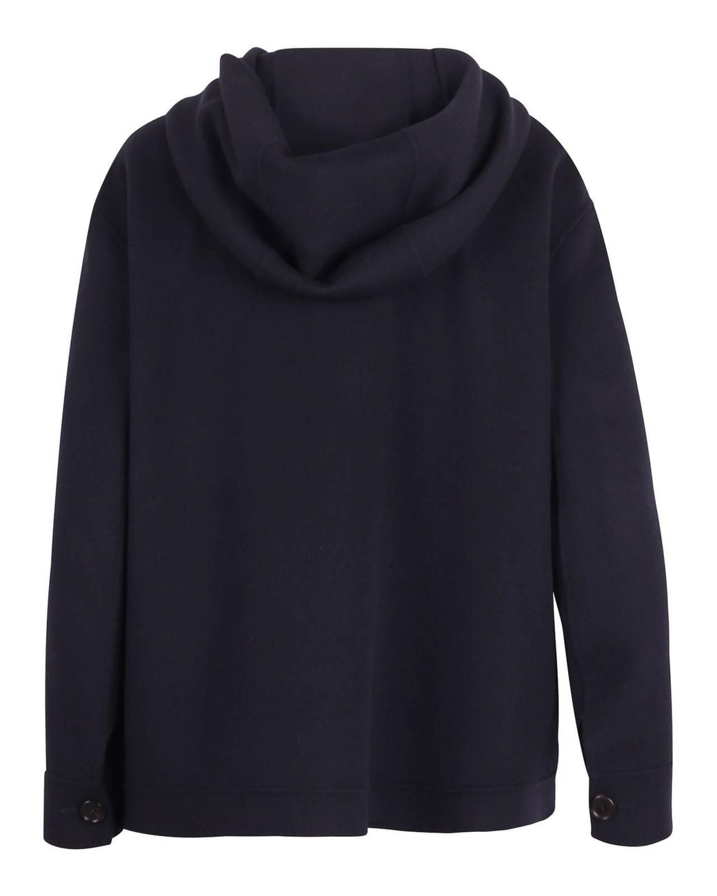 Max Mara Blue Midi Wool Coat