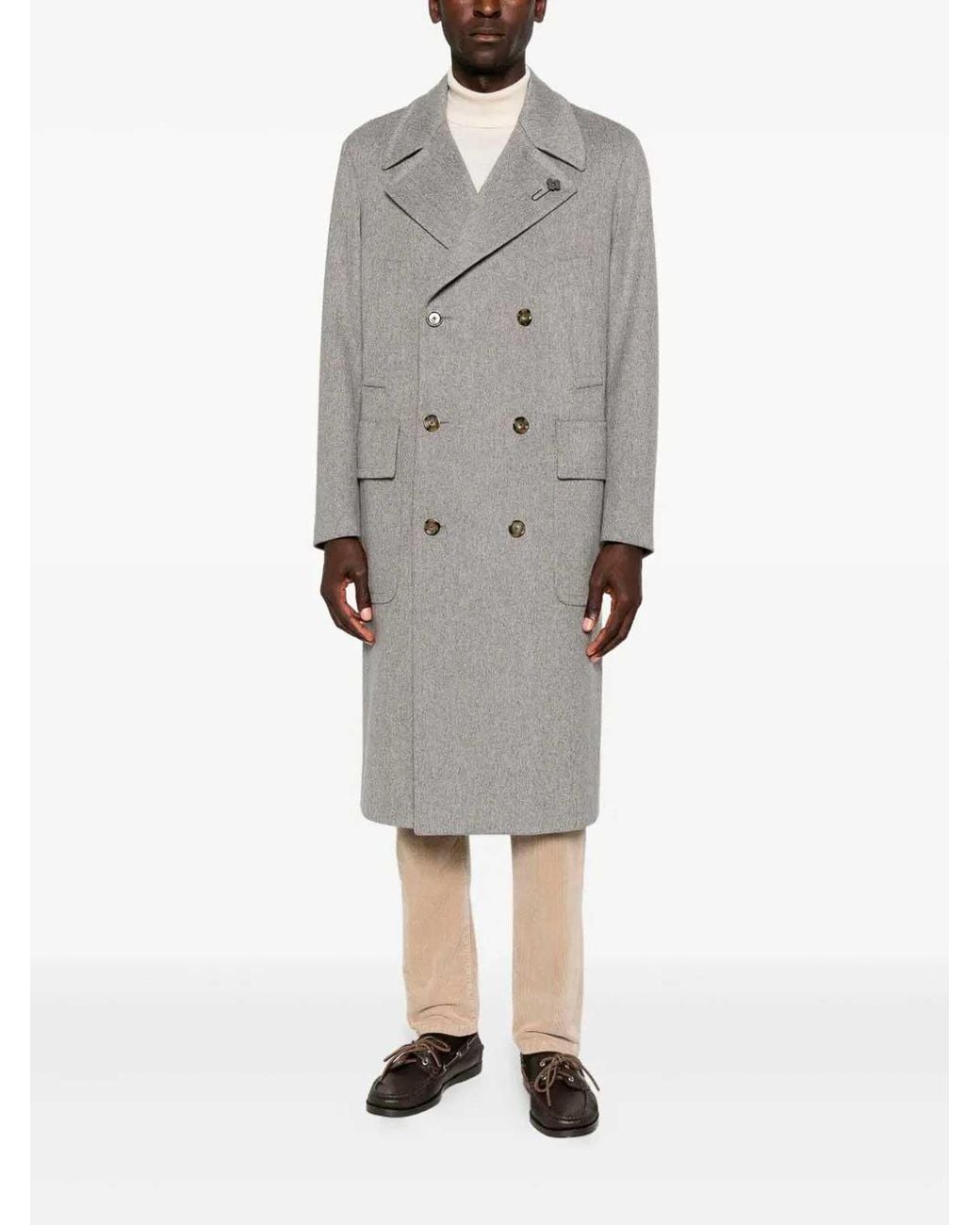 Lardini Gray Coat for men