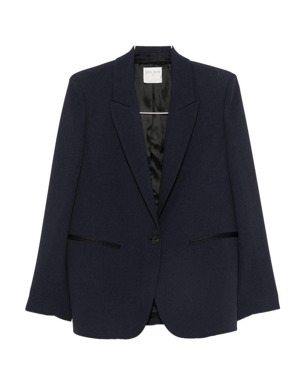 Forte_forte Blue Single-Breasted Blazer Jacket