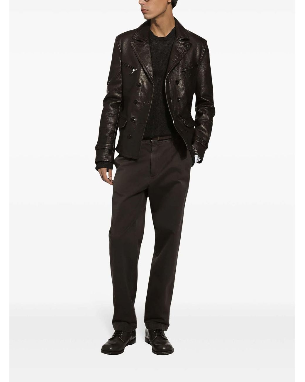Dolce & Gabbana Black Crew Neck for men