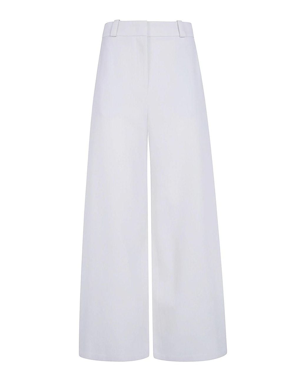 Giorgio Armani White Wide Leg Trousers